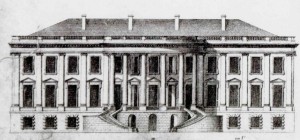 James Hoban's drawing of the south front of the President's House, 1818. Provided by the Library of Congress, courtesy the White House Historical Association.