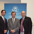 Dr. Yair Levy, GSCIS Professor, Ben Scribner, and GSCIS Dean Eric S. Ackerman