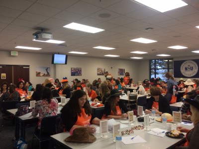 Over 80 women in management at Home Depot take part in a leadership seminar at NSU Orlando.