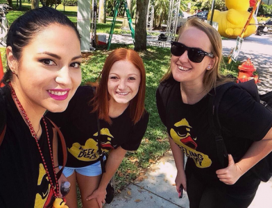 Natalia Hernandez, Tiara Baldoni, and Erin Herbert at 10th Annual Duck Fest