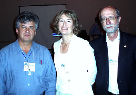 From left: Alex Soloviev, Ph.D., professor at NSU’s Oceanographic Center; Debra Hernandez, executive director of SECOORA; Richard Dodge Ph.D., dean of NSU OC and SECOORA secretary.