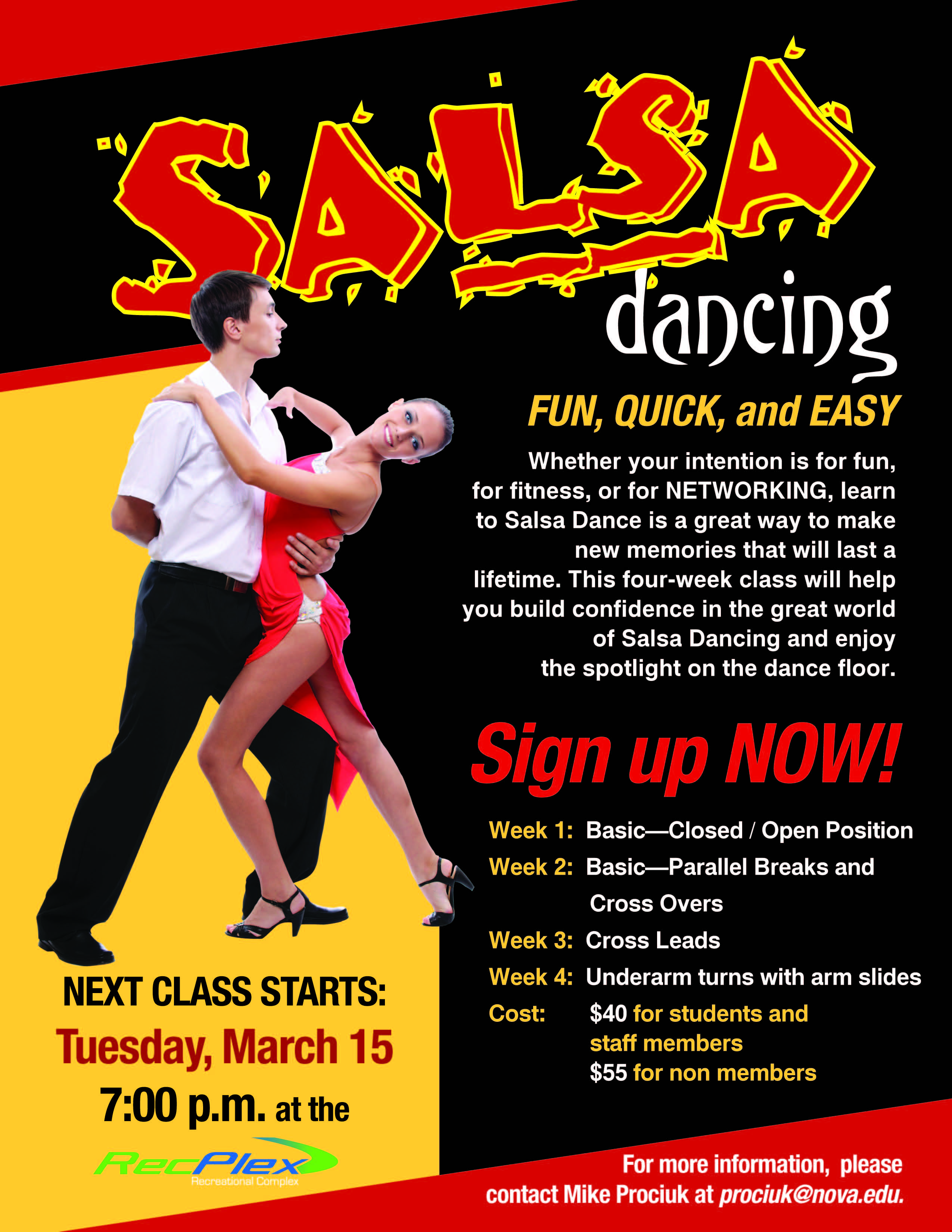 Let s Salsa Classes Begin March 15 NSU Newsroom
