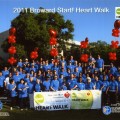 NSU students and employees participated in the American Heart Association Heart Walk.