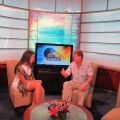 Roxanne Vargas interviews Guy Harvey, Ph.D., at NBC 6 to promote GHOF fundraiser.