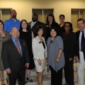 NSU Salute to Veterans and Service Members Planning Committee. From left to right: back row: David Harris, Carl Coleman, Cheryl Babcock, Madeline Mendez De La Cruz; center row: Eva Goldstein, Stacey Levy; front row: Brian Morgan, Julie Spechler, Evelyn Tejada, Sheryl-Ann Mullings-Black, Robert Hill