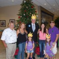 Alvin Sherman Library patrons made NSU President George L. Hanbury II a special celebration crown.
