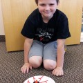 Alexander Lavin and his candy neuron craft.