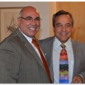 Ray Ballotta, newly elected President of the Circle of Friends, and Adolfo J. Cotilla, Jr., immediate Past President