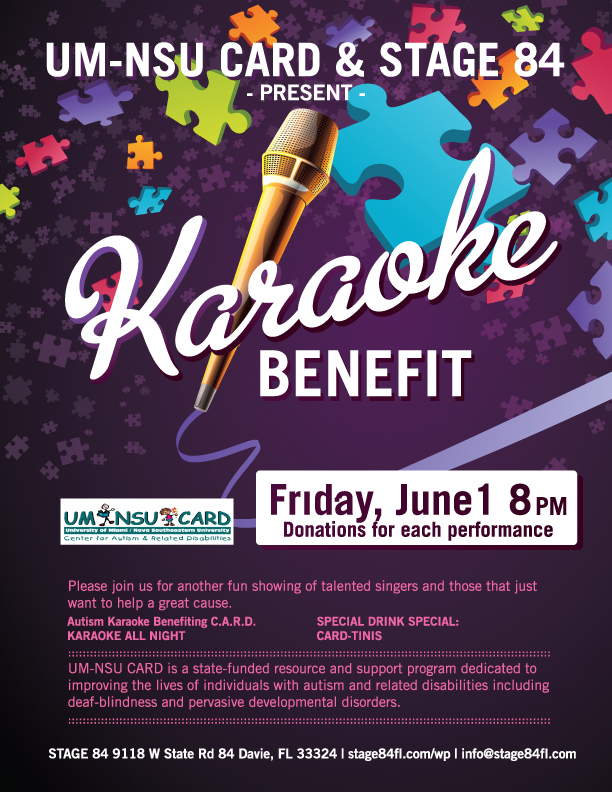 Karaoke Fundraiser at Stage 84 Benefits UM-NSU Center for Autism and ...