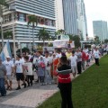 Participants of the walk in Miami.