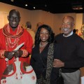 High Priest Ebohon with Ms. Ebohon and NSU Trustee Sam Morrison.