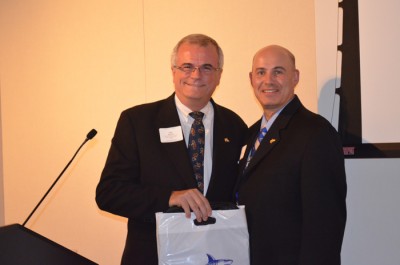 : (From left to right): Hugo Alvarez, NSU’s Chief Technology Officer and Eric S. Ackerman, Ph.D., Dean of GSCIS