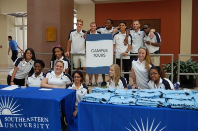 The Student Ambassador team gets ready for campus tours