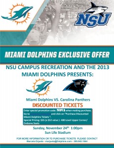 NOVA Miami Dolphins TIX