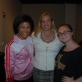 “Wonder Women” speaker Enterprise Holdings Regional Vice President, Tina Diehl networking with NSU students.