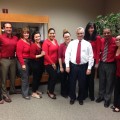 College of Optometry administrators, Dean Loshin and Linda Rouse with part of their Optometry team!