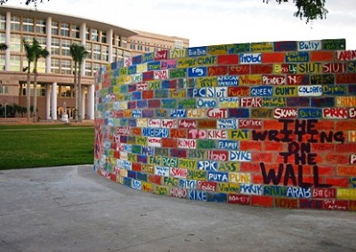Located in front of the Alvin Sherman Library