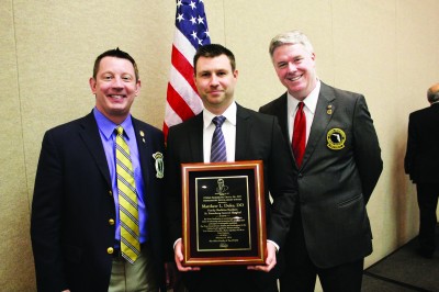 Jeffrey Grove, D.O., FACOFP, Duke, and Gregory James, D.O., M.P.H., FACOFP dist., FOMA president.