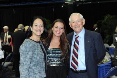 Mrs. Jackie Travisano, Executive Vice President and Chief Operating Officer, Emily Hart (sophomore at FCAS, recipient of the Nan and James Farquhar Performing and Visual Arts Grant), Ron Assaf, Chairman of the Board of Trustees