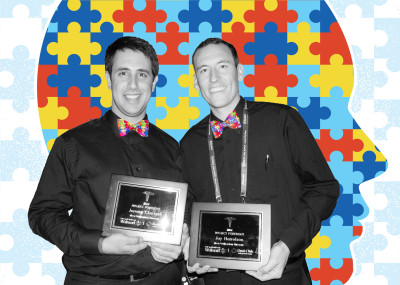 NSU College of Optometry students and Project Foresight winners Jeremy Chartash and Jay Harrelson