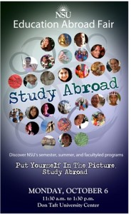 Education Abroad Fair Poster 2014