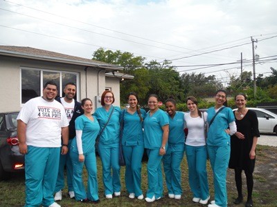 Faculty, students and staff from NSU College of Nursing in Miami visited Project Gold