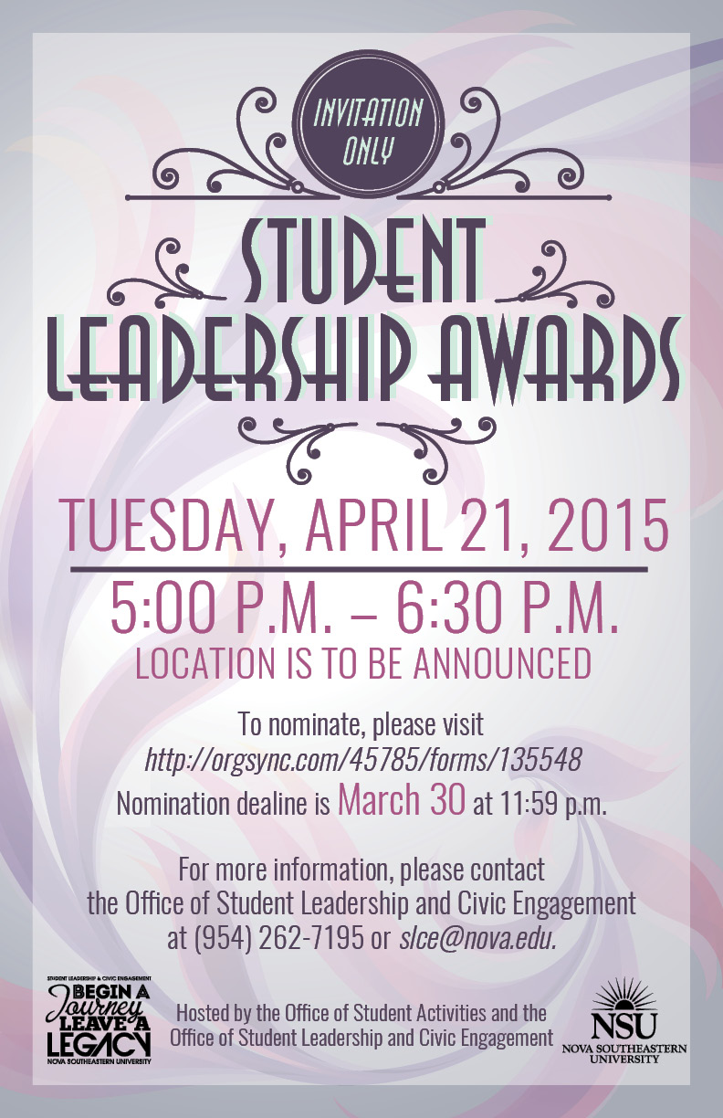 nominations-requested-for-student-leadership-awards-april-21-nsu