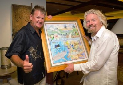 Guy Harvey and Sir Richard Branson - Web