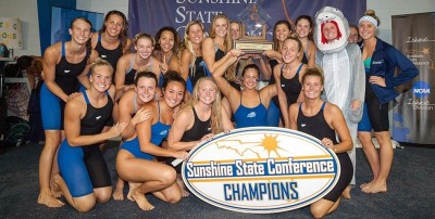 Women’s Swimming and Diving Crowned SSC Champions.
