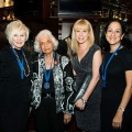 NSU Shark Circle Fellow Royal Dames of Cancer Research Inc. represented by Carole Nugent with NSU Fellow Marie Morris, Andrea Darlow and NSU Executive Vice president and Chief Operating Officer and Fellow Jacqueline A. Travisano