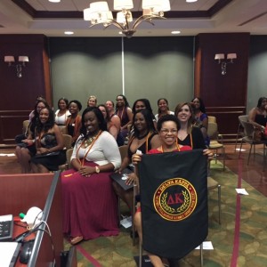 Sheryl Spencer, President of Delta Kappa Omicron Chapter at Installation