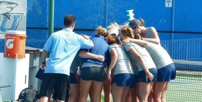 The Nova Southeastern University tennis team