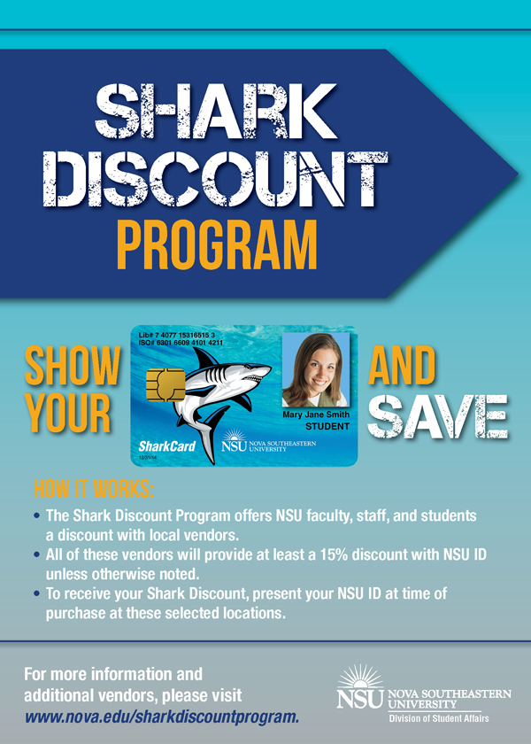 Check Out the Newest Shark Discount Program Vendors NSU Newsroom
