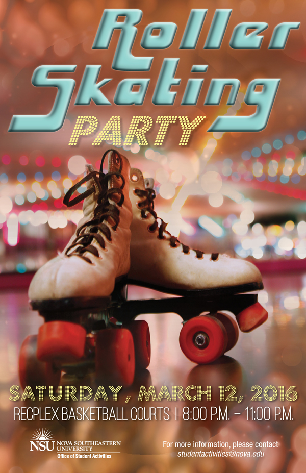 Come to the Roller Skating Party, March 12 NSU Newsroom