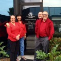 Office of Procurement and the Office of Publications, from left, Cindy Cape, Carol Reynolds-Srot, Paul Alencikas, and Ron Ryan.