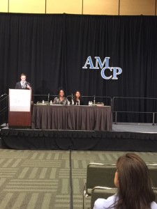  Reena Jones, Pharm.D., C.Ph, and Tina Joseph, Pharm.D., BCACP present on the role of pharmacists in Accountable Care Organizations at the AMCP Managed Care & Specialty Pharmacy Annual Meeting 2016