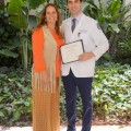 East Florida Physicians Alliance Endowed Scholarship: Delfina Wilson, Ph.D., presents the endowed scholarship to Sergey Arutyunyan.