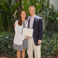 Robert Klein Academical Society Endowment Scholarship: Laura Morrison celebrates her accomplishment with her father, Rick Morrison.