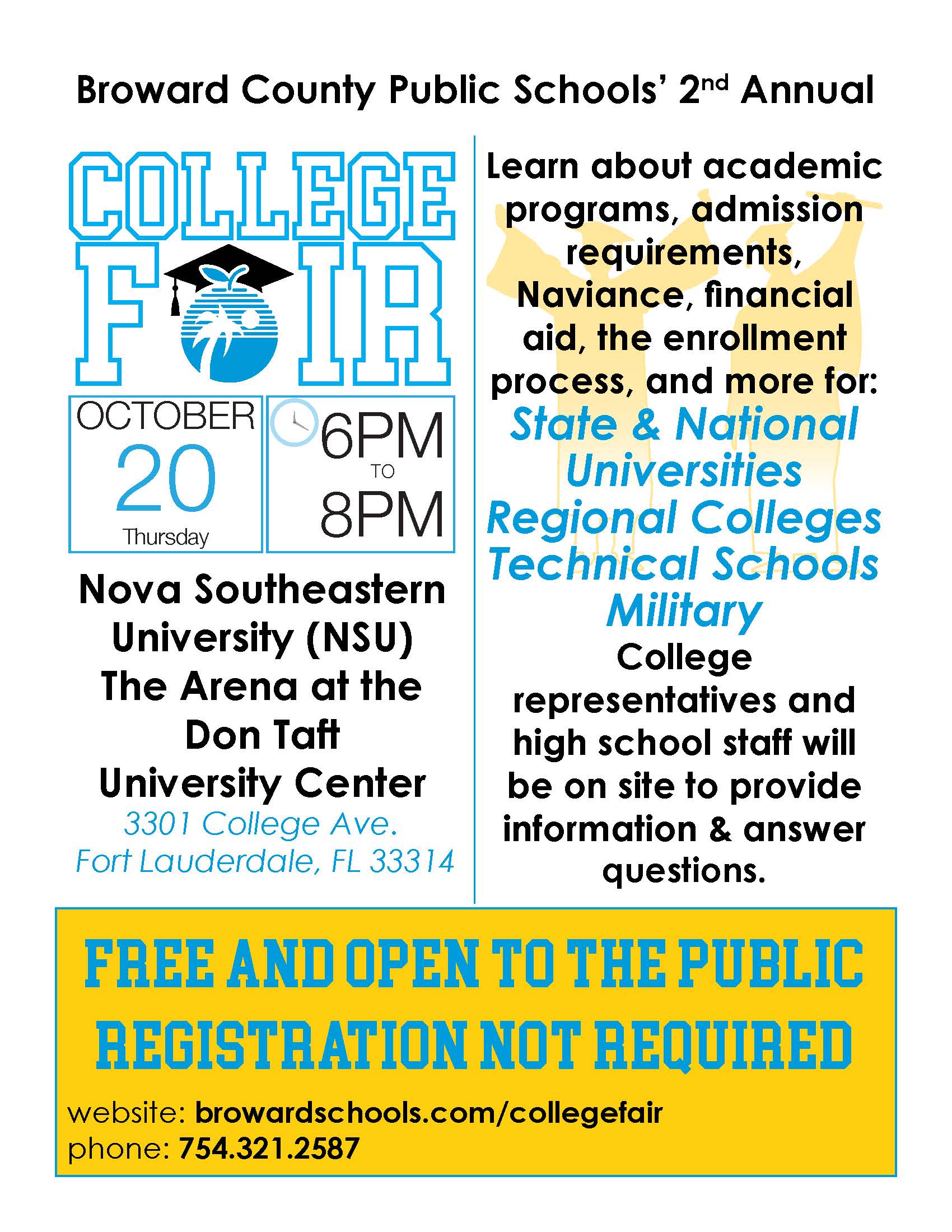 NSU to host the Broward County Public Schools’ 2nd Annual College Fair