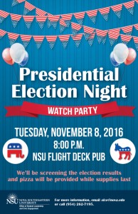 Election Day Watch Party, Nov. 8