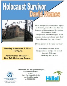 Holocaust Survivor David Nemes Speaks