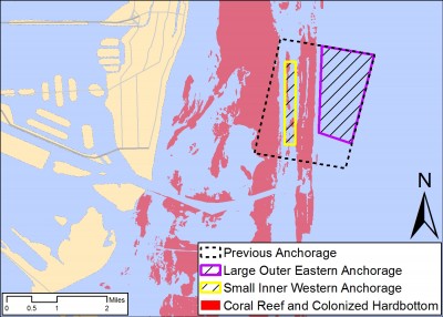 Change in Port Miami Anchorage Map