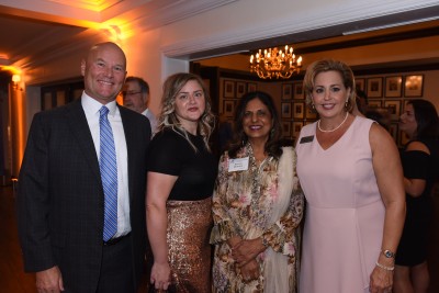 Harry Wood; Jessica Brumley, NSU’s Vice President for Facilities; Ramola Motwani; Dr. Jennifer O’Flannery Anderson, NSU’s Vice President for Advancement and Community Relations