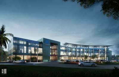 Architectural rendering of Nova Southeastern University’s Tampa Bay Regional campus