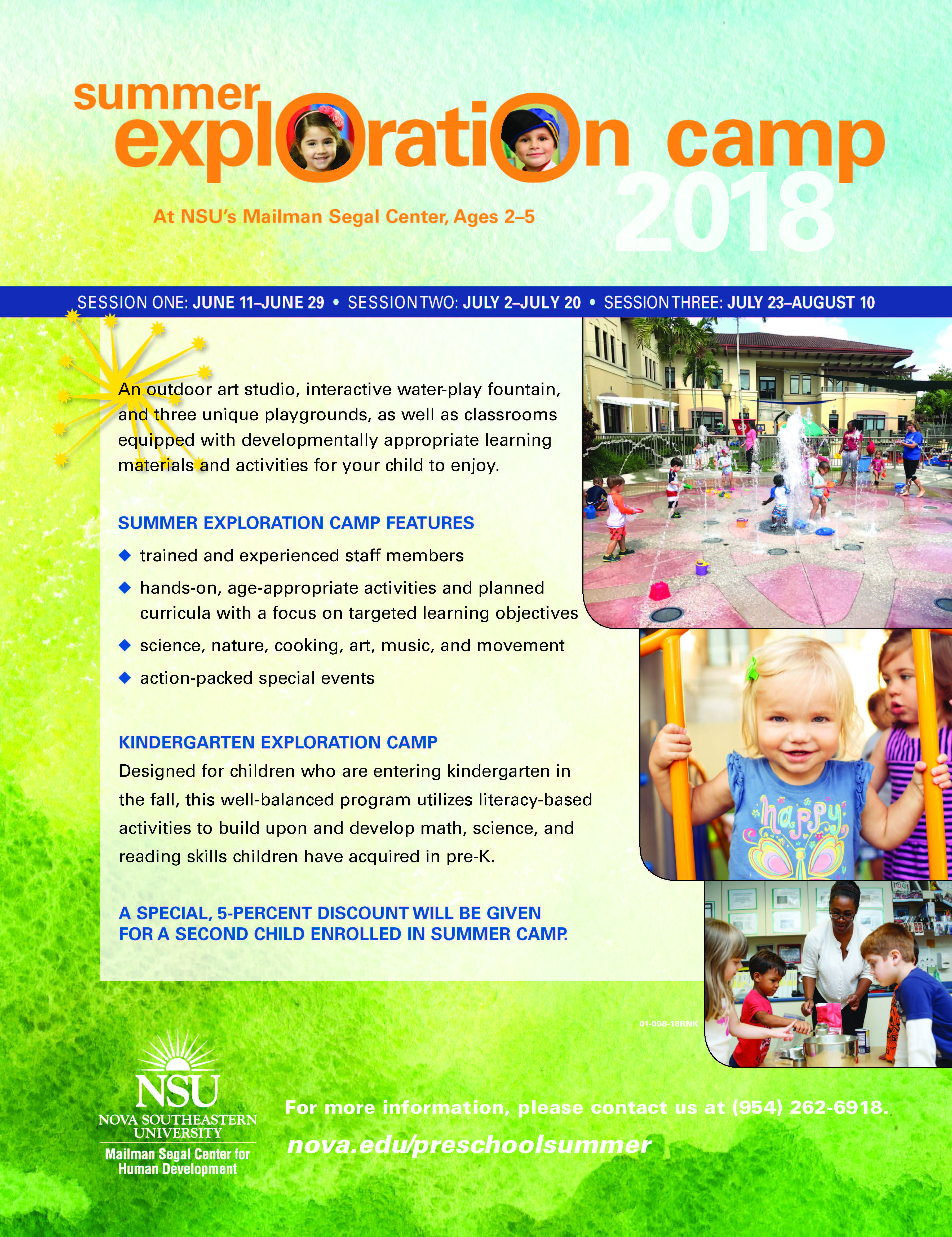 Summer Exploration Camp at NSU’s Mailman Segal Center, Ages 2–5 | NSU