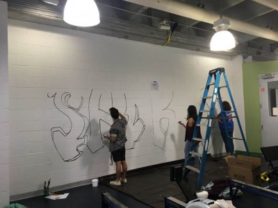 Beginning of the art mural 2018