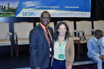 Cheryl Duckworth, Ph.D., with Hassan Kannenje, Ph.D.. in Nairobi