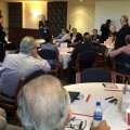 Physicians participating in the NSU MD Health Summit engaged in a lively discussion on how to develop easier and better solutions for their patients.