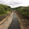 July 3, 2018- river that flows past the Kyoto International Convention Center