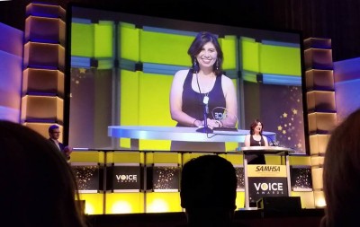 Anita Holsapple receives 2018 SAMHSA VOICE award for her documentary